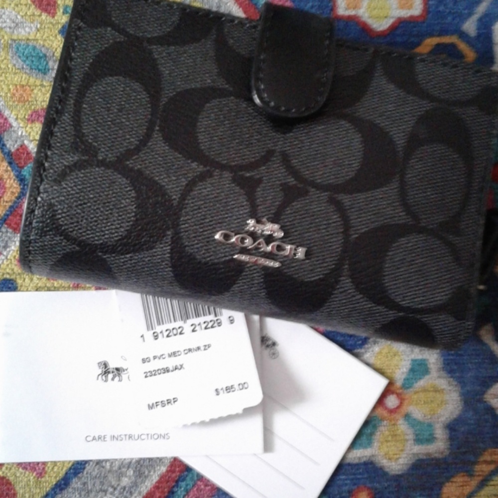 Leather Coach wallet